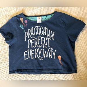 Disney shirt “practically perfect in every way” crop top.